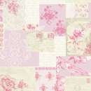 Printed Wafer Paper - Vintage Pink Patchwork